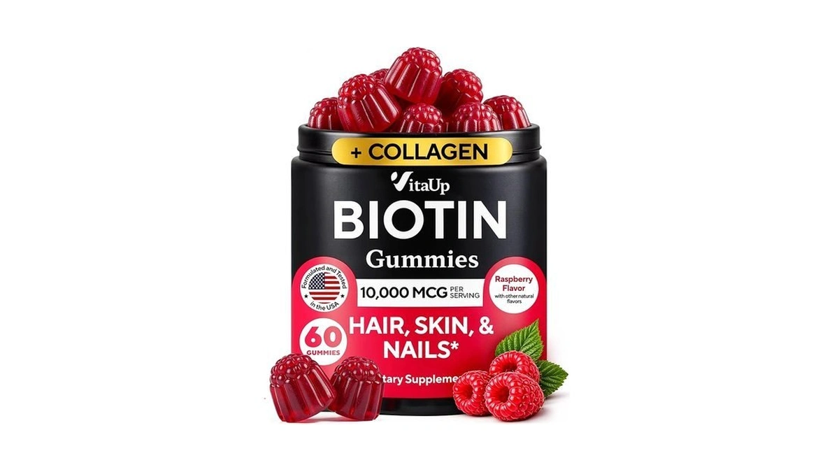 Vitaup Biotin Gummies 10000mcg For Women And Men - Extra