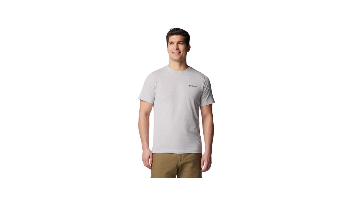 Columbia Mens Thistletown Hills Short Sleeve T-shirt, Columbia Grey Heather,