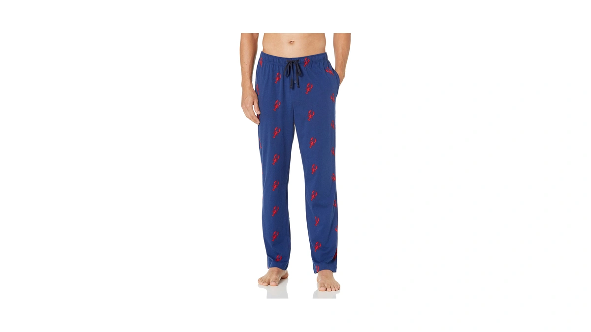 Nautica Men's Soft Woven 100% Cotton Elastic Waistband Sleep Pajama