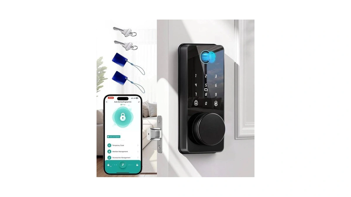 Fingerprint Door Lock, Biquole Keyless Entry Door Lock, Smart Lock