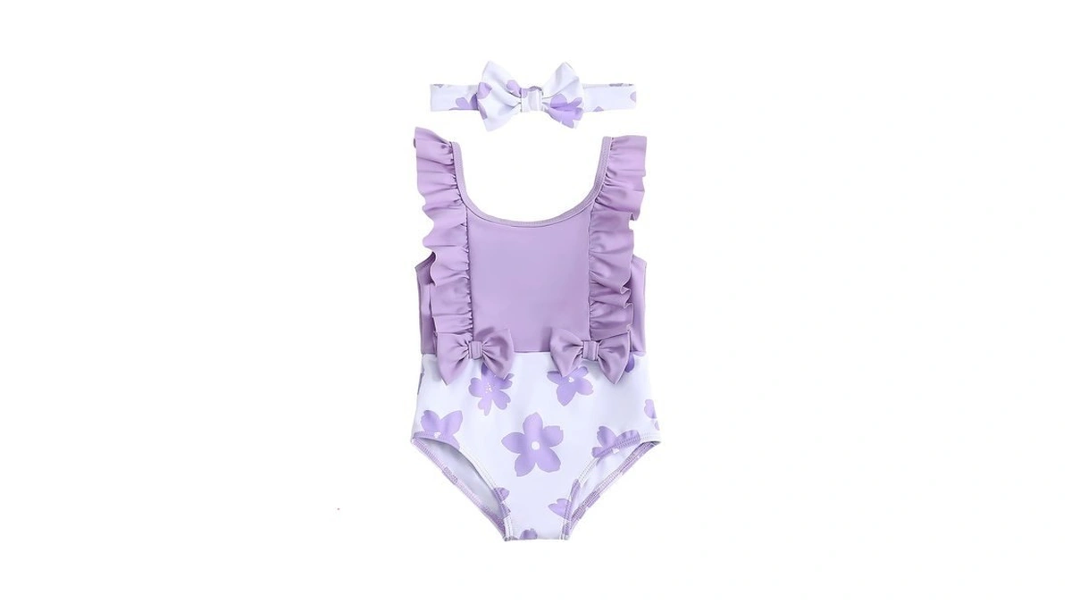 Ywfshop Toddler Baby Swimsuit Girl One Piece Bathing Suit Funny