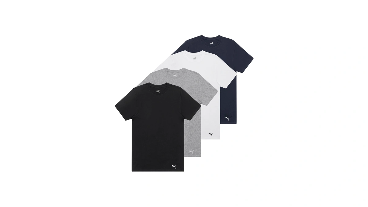 Puma Men Pack Crew Neck Tee Navy Grey