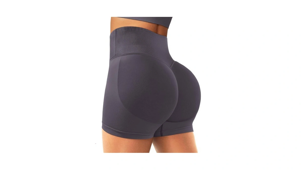 Guwideo Scrunch Butt Lifting Shorts For Women Seamless Workout Crossover