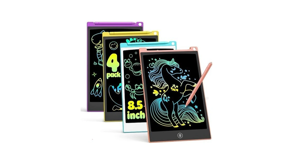 Amazon : Tecjoe 4 Pack Lcd Writing Tablet, 8.5 In