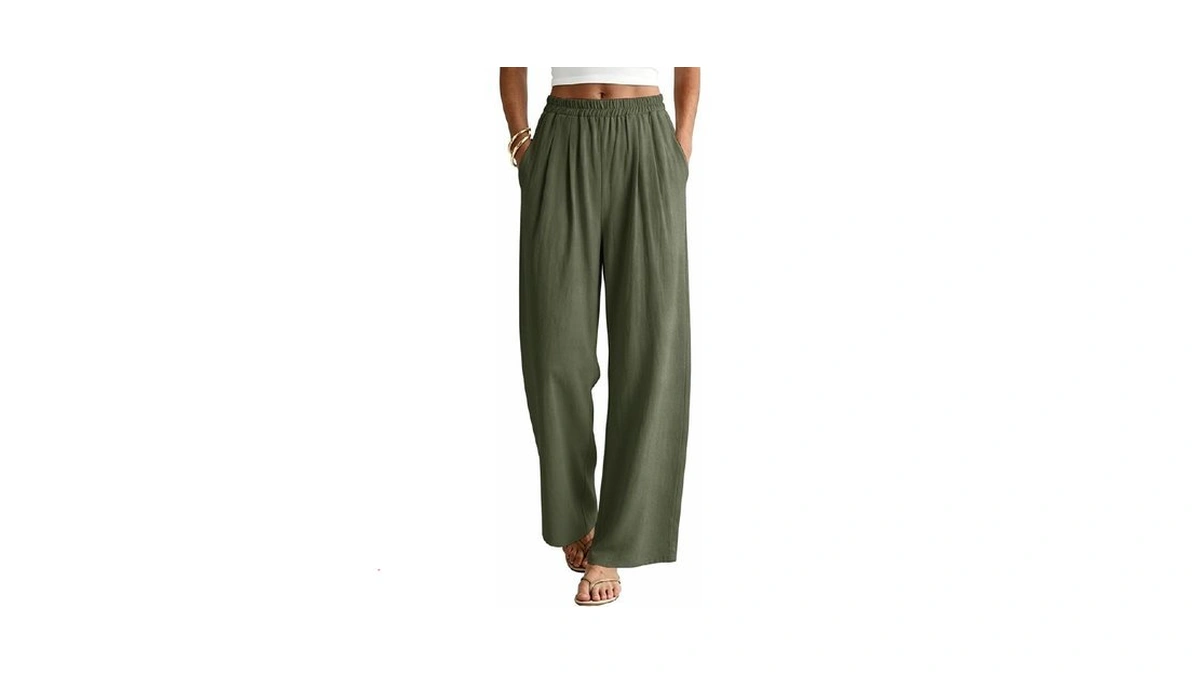 Bette Boutik Soft Cotton Trousers Palazzo For Hot Weather Gardening