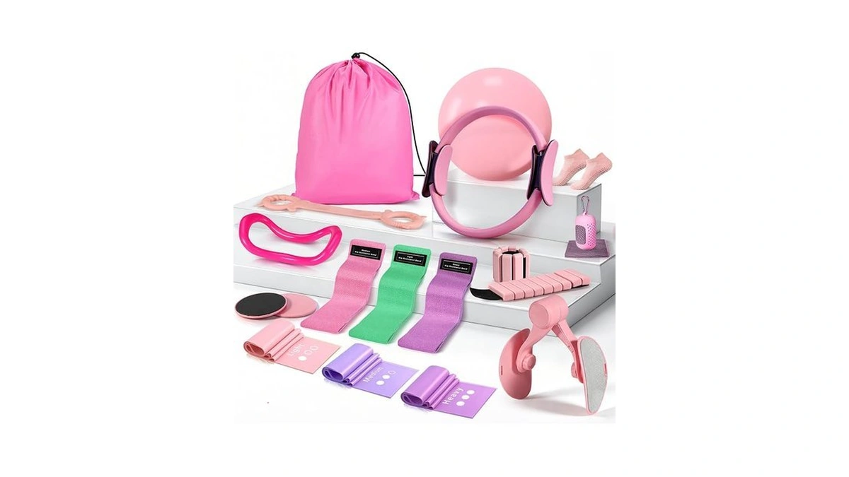 Pilates Kit For Women,17pcs Home Pilate Equipment Essentials, 12.6" Pilates
