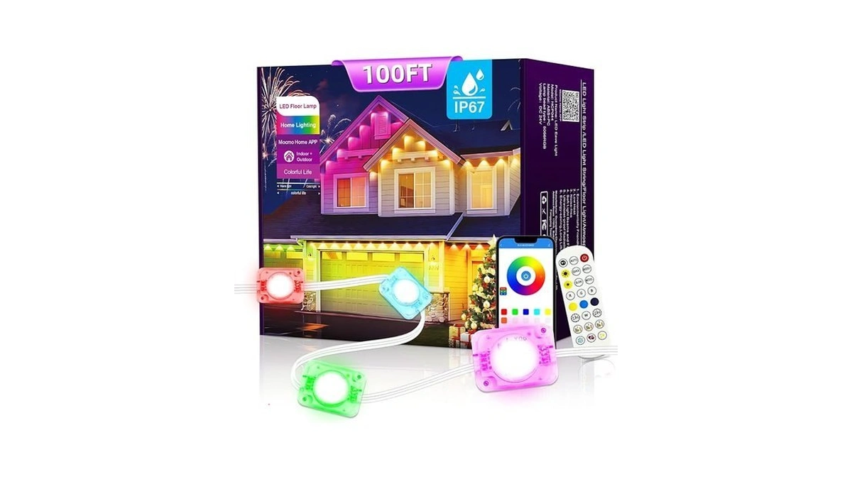 Ahawill Permanent Outdoor Rgb Lights With Ip67 Waterproof, Smart Outdoor