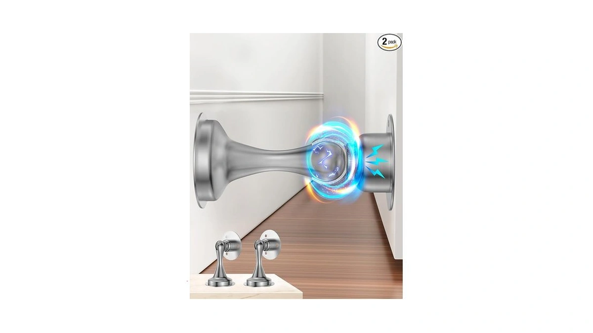 Door Stoppers Magnetic Door Catch, 2 Pack Stainless Steel Magnetic
