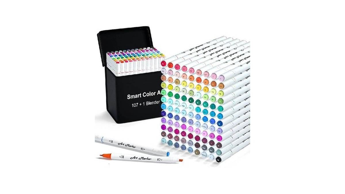 Smart Color Art 108 Pack Art Markers, 107 Alcohol Based