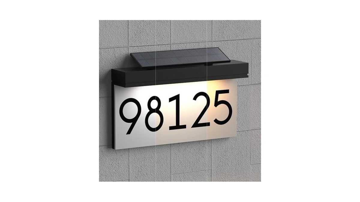 Solar Powered House Numbers