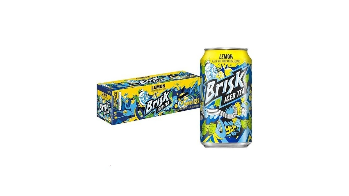 Brisk Lemon Iced Tea, 12 Fl Oz Cans (pack Of