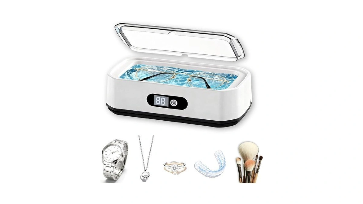 Ultrasonic Jewelry Cleaner, 49khz Enhanced Ultrasonic Cleaneing Machine With 5