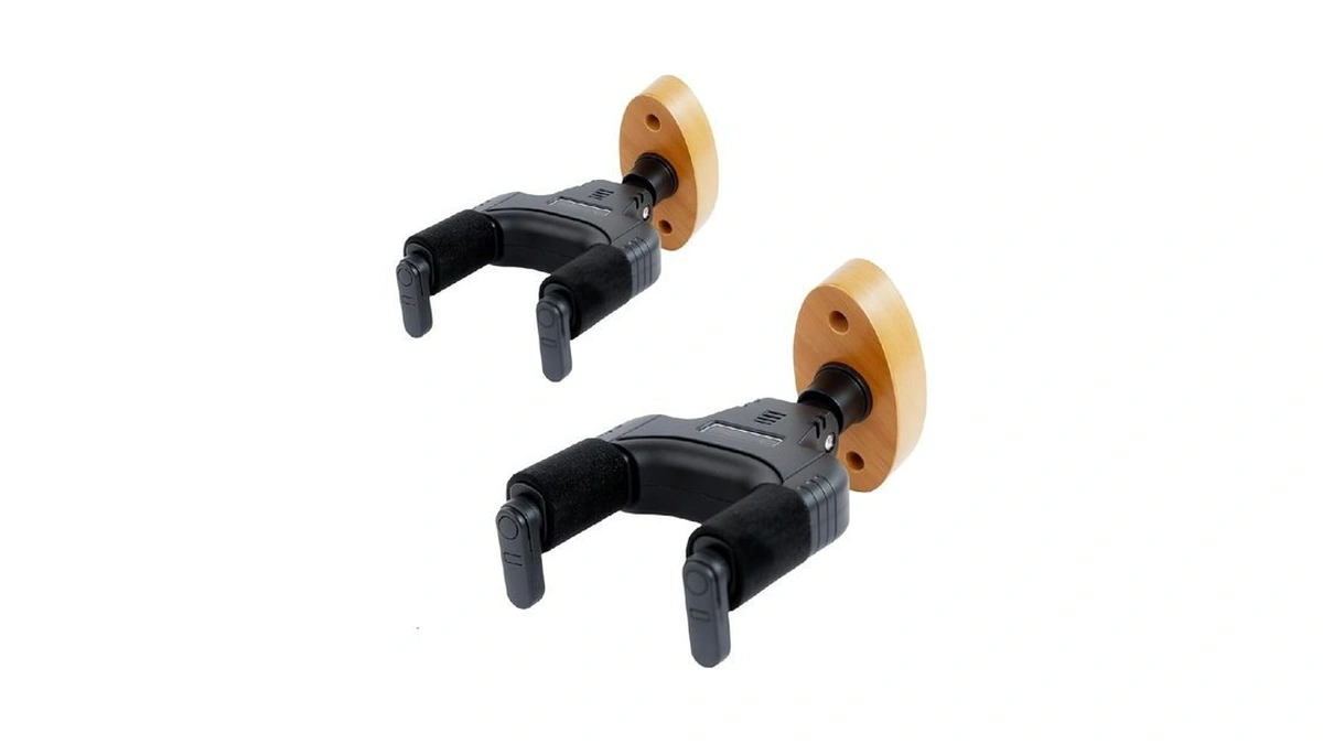 Guitar Wall Mount 2 Pack,autolock+autofit Yoke For Acoustic/electric/bass