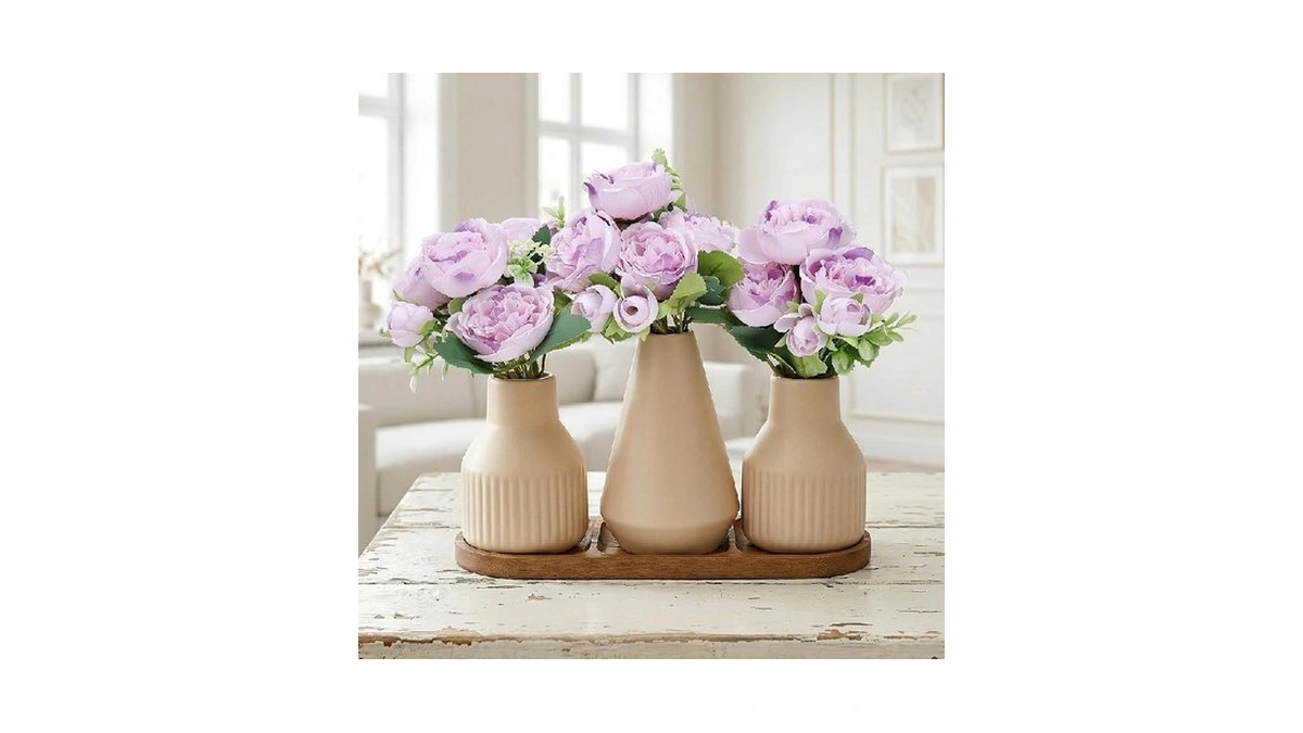 Nagobi Flower Table Centerpiece - Dining Table Centerpiece Decor Set