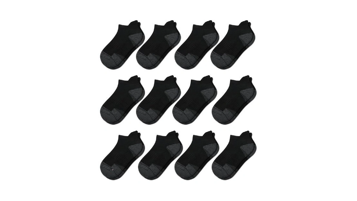 Dorajin 12 Pairs Boys Socks With Cushioned Sole Boys Ankle