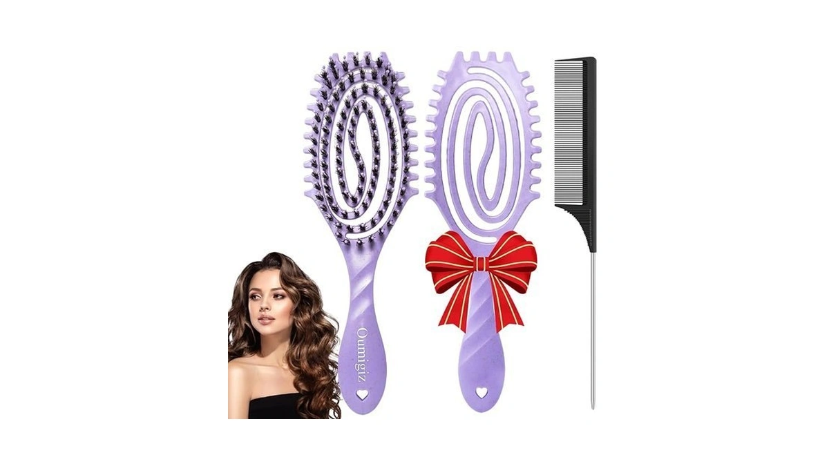 Curl Defining Hair Brush For Curly Hair Fast Blow Drying