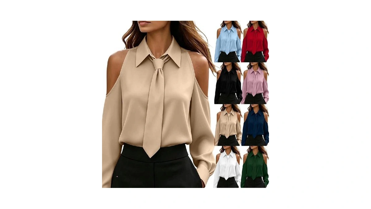 Satin Blouses For Women Business Casual Silk Shirts Fall Cold