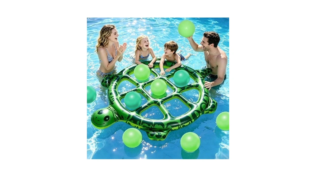 Pool Toys Games Set, Tic Tac Toe Pool Games For