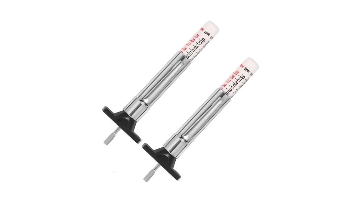 Prond Tire Tread Depth Gauge, 2-pack, Color Coded, Accurate Measurement,