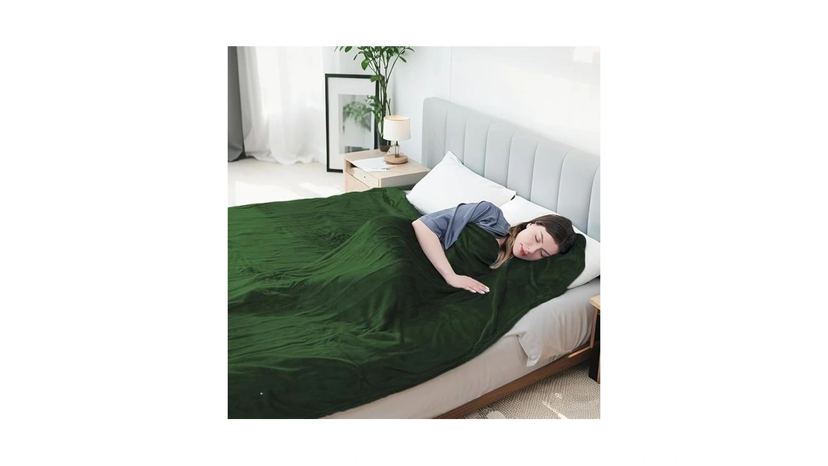 Eydna Electric Heated Blanket Twin Size 62"x84", Fast Heating Throw,