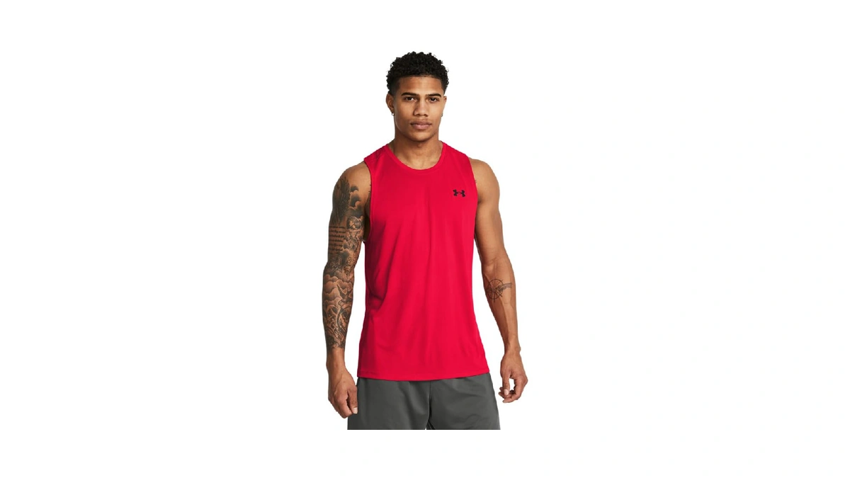 Under Armour Men's Tech Tank Top, (600) Red / /
