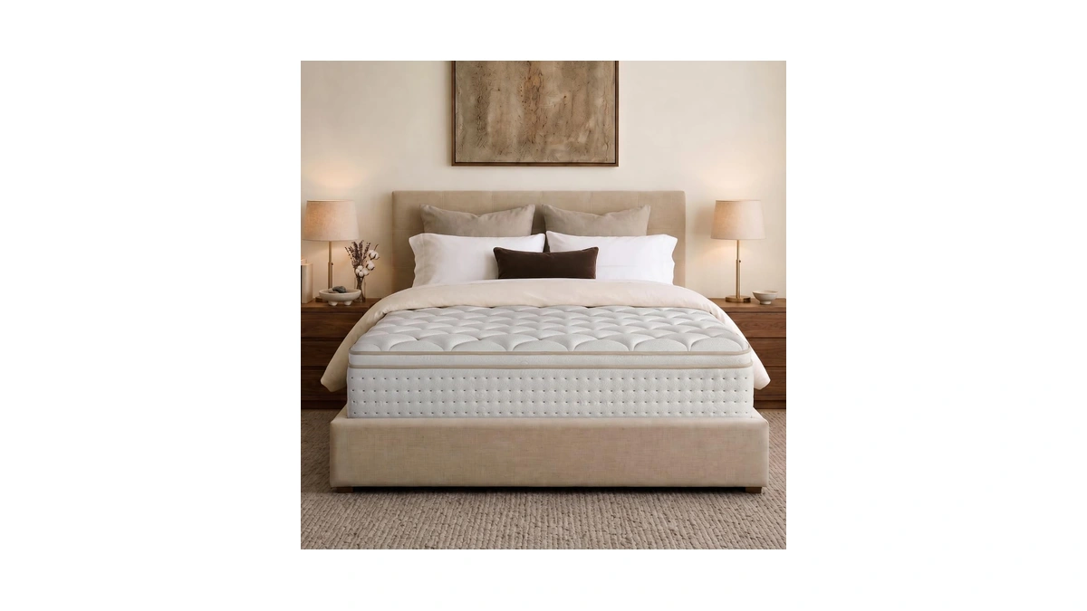 Queen Mattress, 14 Inch Cooling Hybrid, Gel Memory Foam With