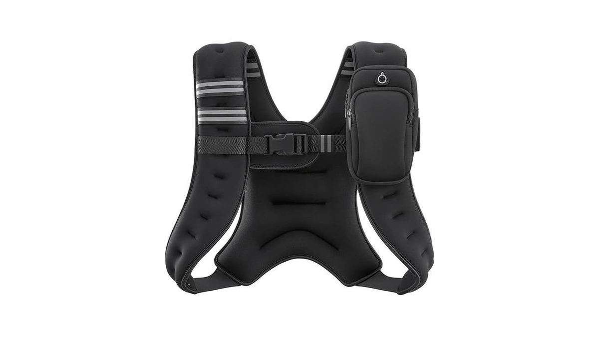 Zelus Weighted Vest, 6lb/8lb/12lb/16lb/20lb/25lb/30lb Weight Vest With Reflective Stripe For