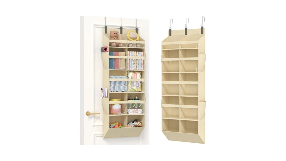 Lifewit 1 Pack Over The Door Organizer, 10 Section Clear