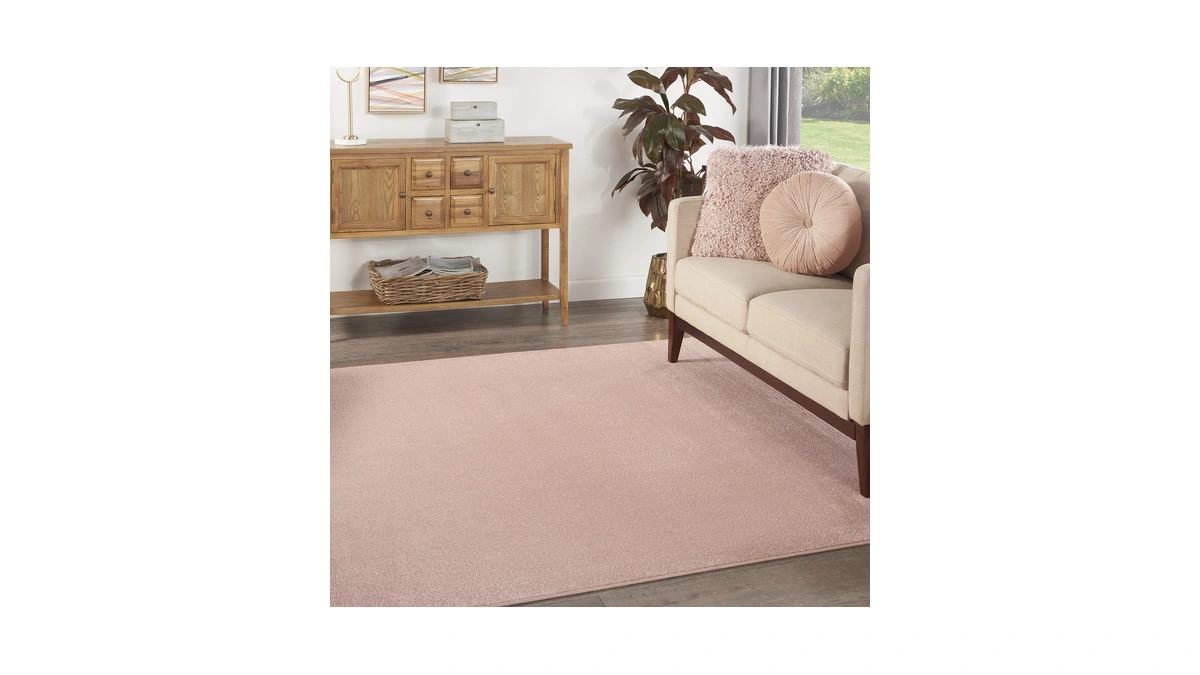 Nourison Home Nourison Essentials Pink 5' X Square Area Rug