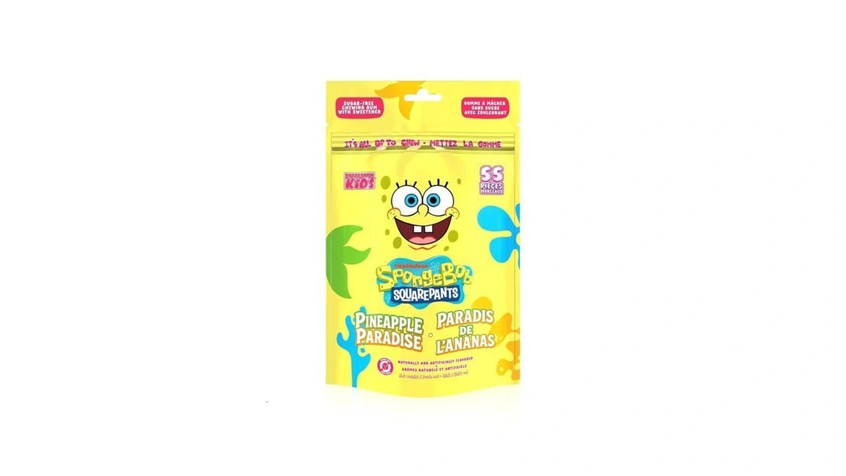 Spongebob Pineapple Sugar Free Gum By Bubblegum Kids | Pineapple