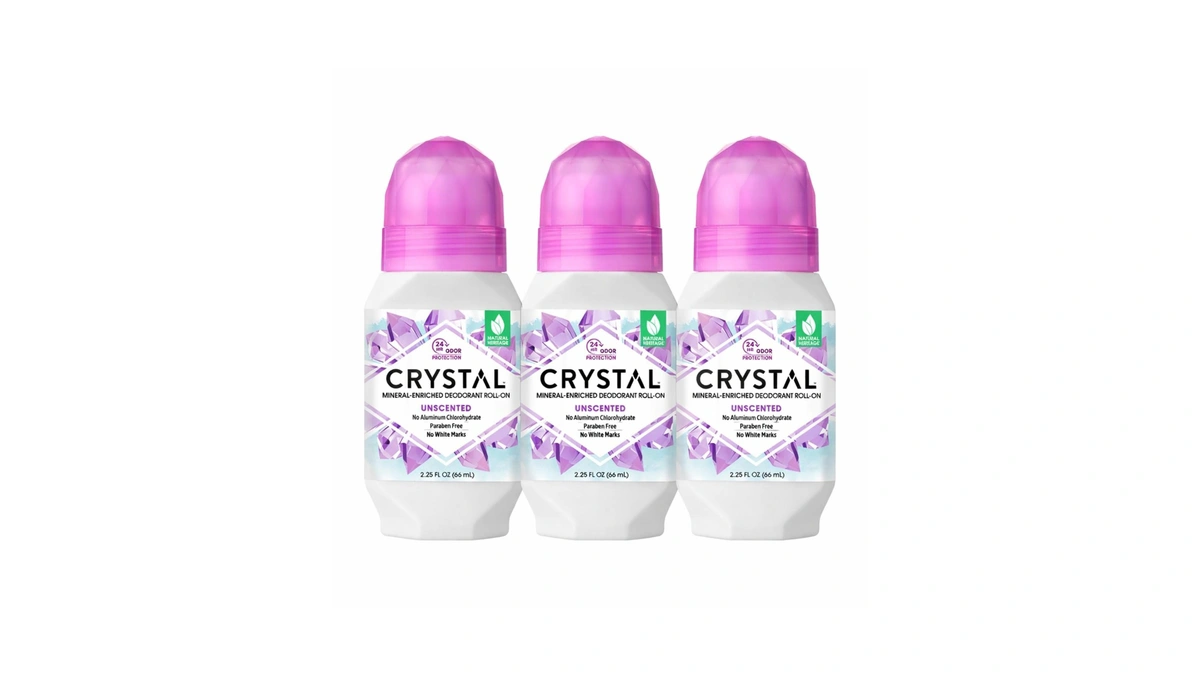 Crystal Mineral Deodorant Roll-on Unscented Body Deodorant With 24-hour Odor