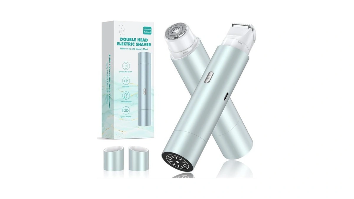 Nipoo Bikini Trimmer For Women, Dual Head Face Shaver Body