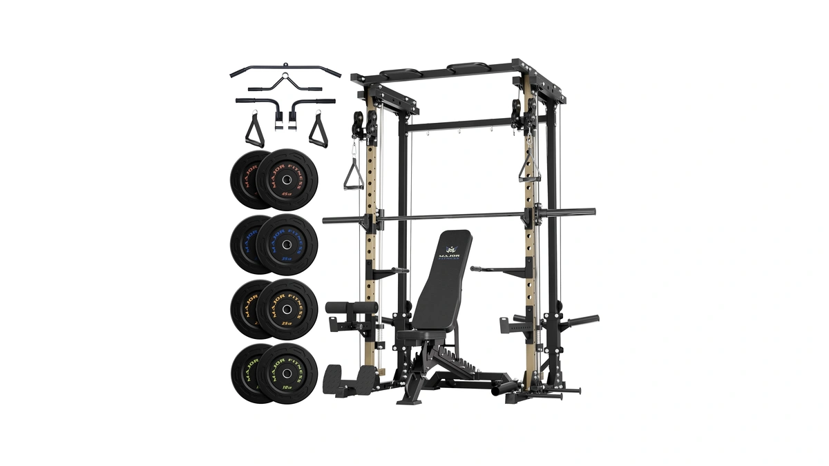 Major Fitness Drone3 Smith Machine, All-in-one Home Gym Squat Rack