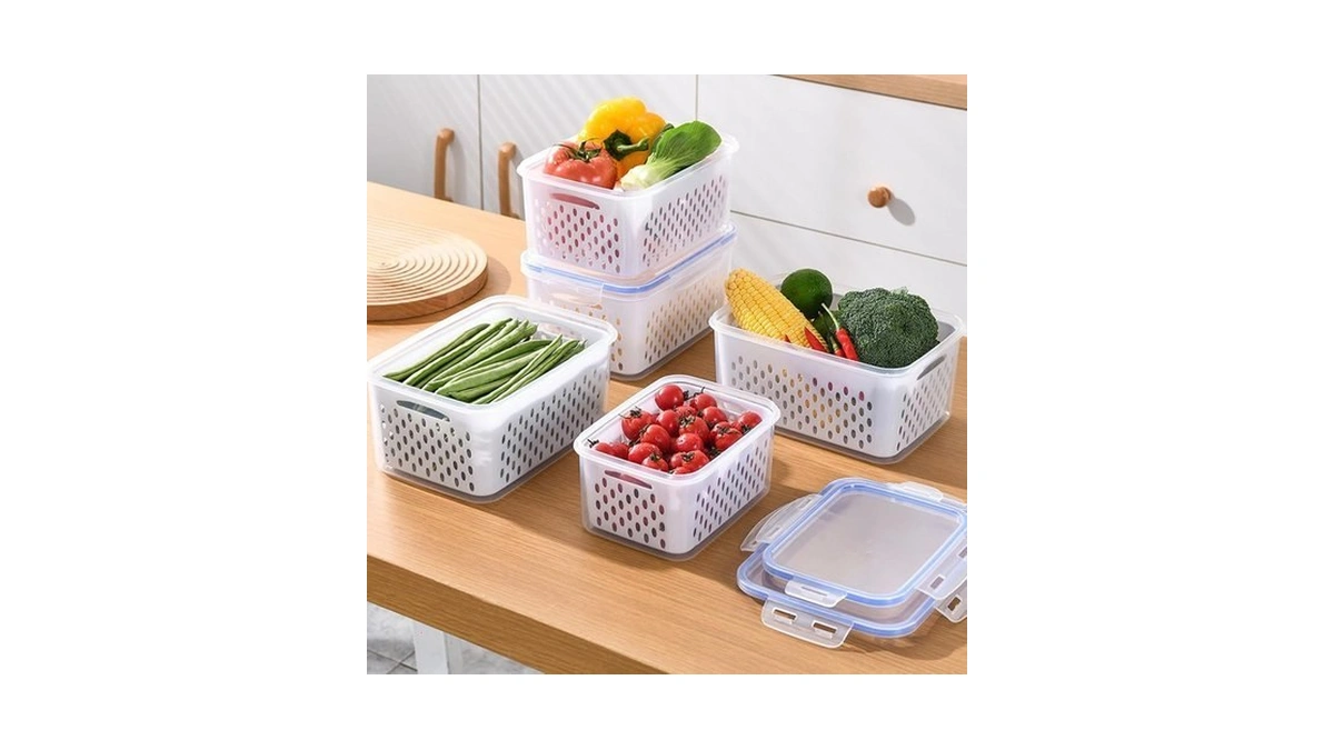 Zmxiabo 3 Pcs Fruit Storage Containers For Fridge Food Berry