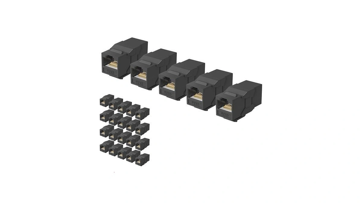 Jadaol Ul Listed Rj45 Coupler, 10gbps Gold-plated Contacts Pass Through
