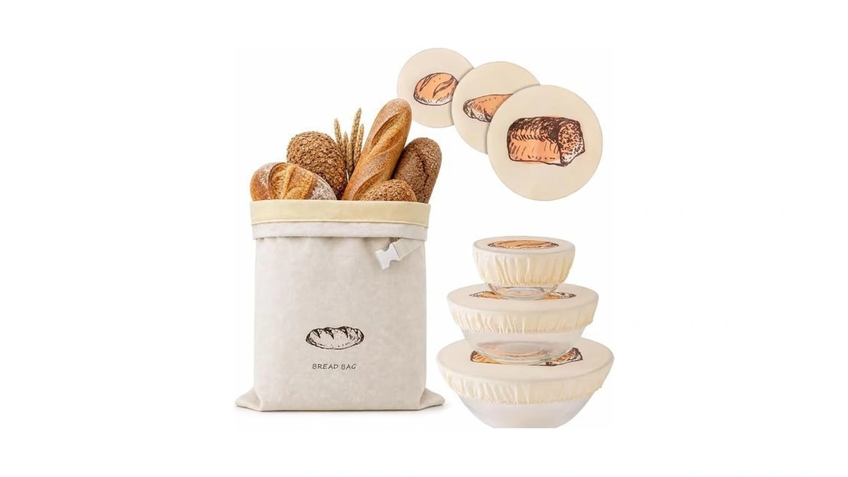Reusable Beeswax Bread Bag For Sourdough & Homemade Bread And