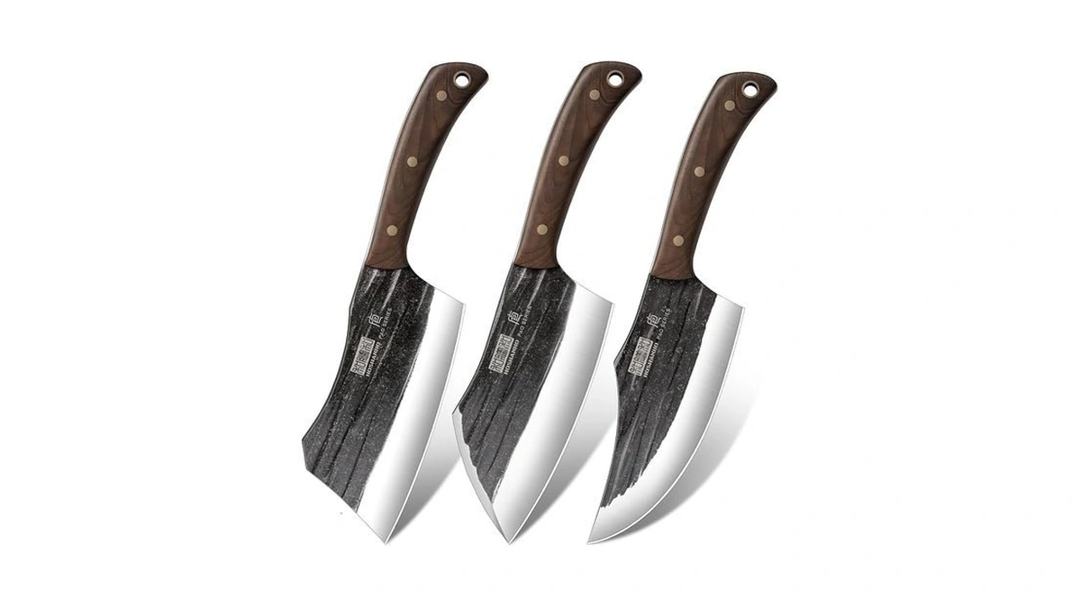 Hoshanho Butcher Knife Set, 3pcs Knife Set Of Bone &