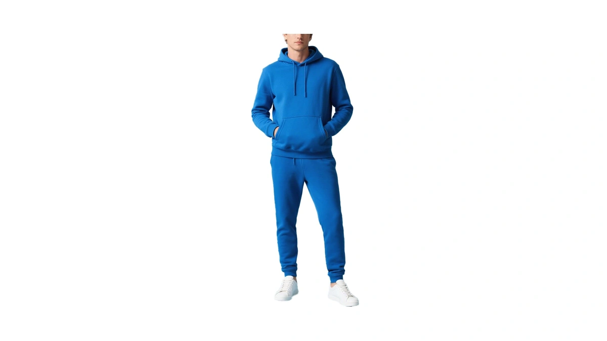 Mlgaril Men's Royal Blue Tracksuit 2-piece Active Set Fleece Pullover
