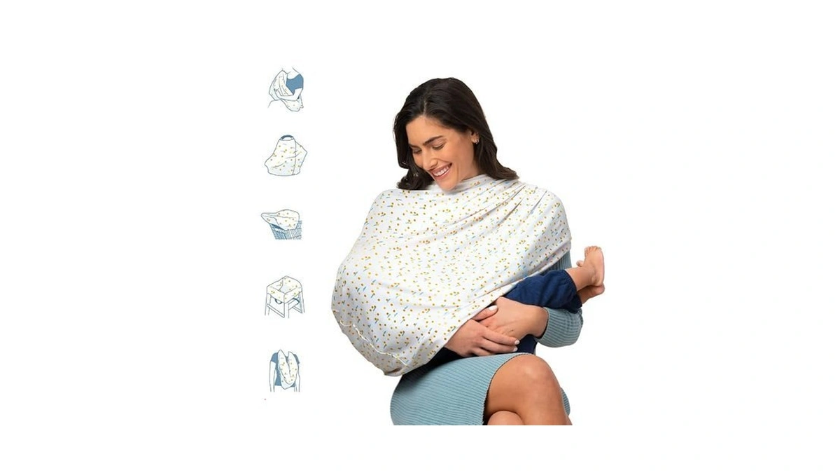Munchkin® Milkmakers® 5-in-1 Nursing Cover, Quiet Skies