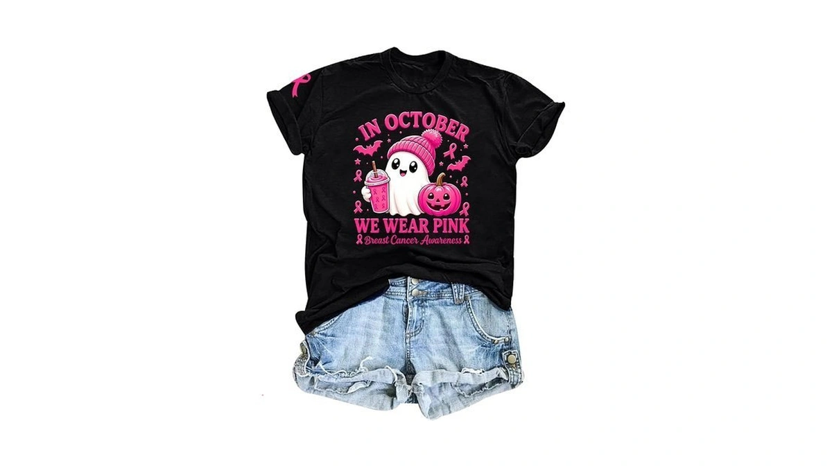 Tewmeu Breast Cancer Shirts For Women In October We Wear