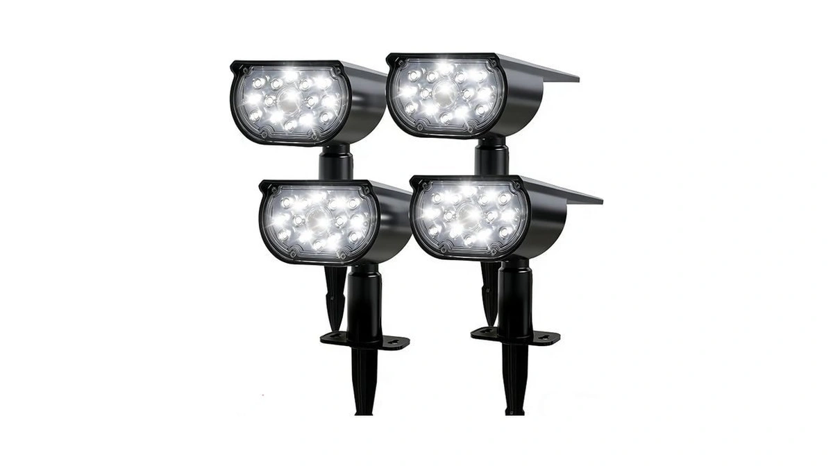 Dazzle Bright Solar Lights Outdoor, Christmas Lights Outdoor,4 Pack Cool