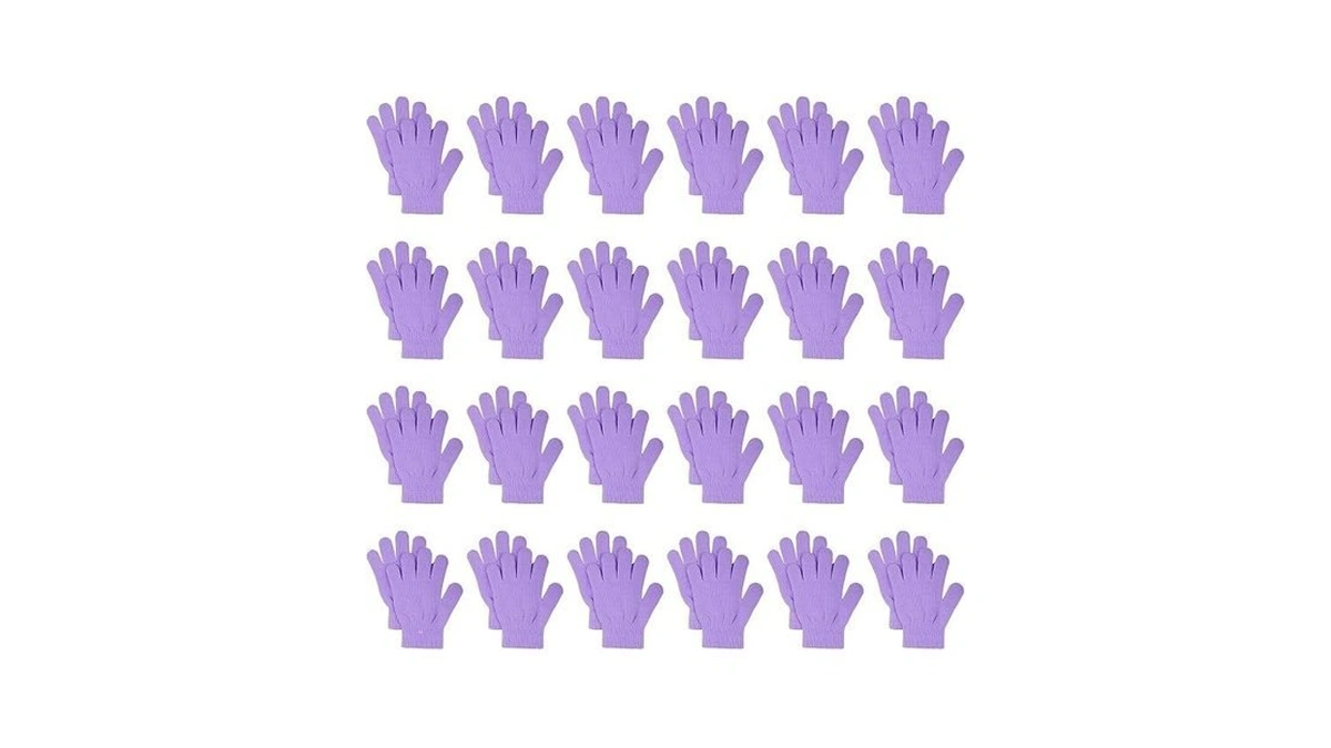 Jiebor 24 Pairs Warm Kids Winter Knit Gloves For Kids