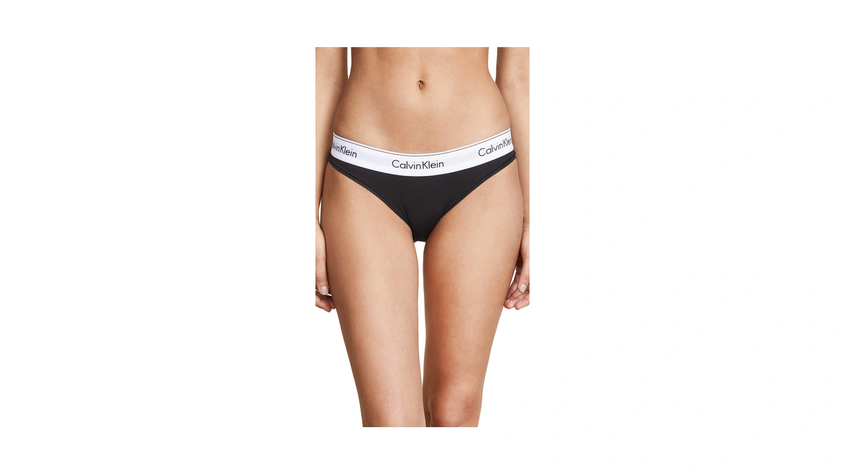 Calvin Klein Modern Cotton Stretch Bikini Panty, Black, X-large