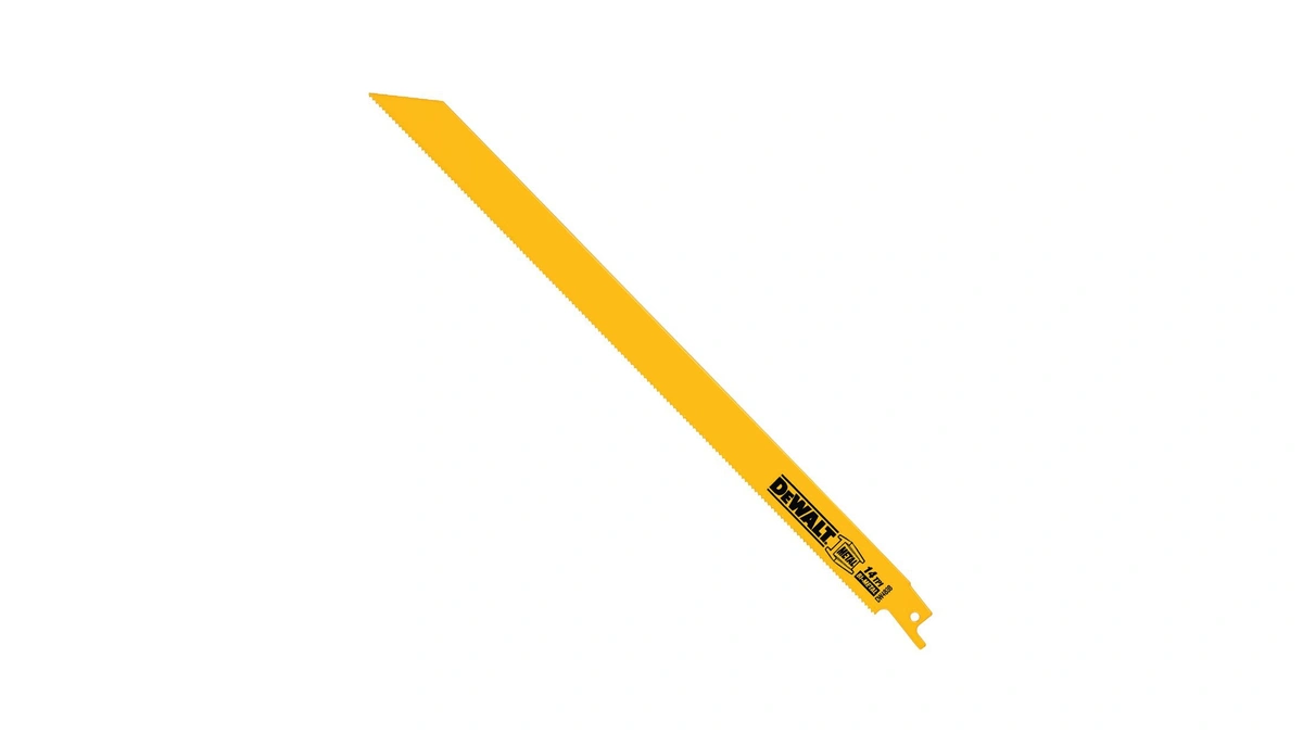 Dewalt Reciprocating Saw Blades, Straight Back, 12-inch, 14 Tpi, 5-pack
