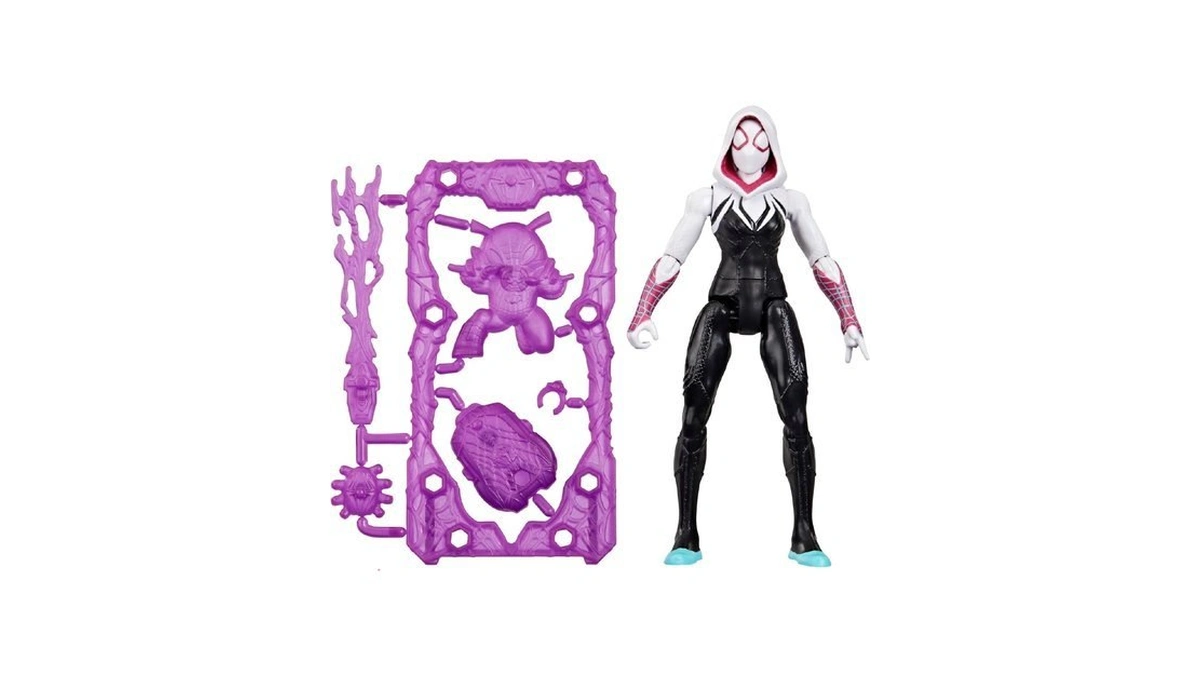 Spider-man Marvel Actionverse Ghost-spider Action Figure & Accessories, 4.5-inch (11.4
