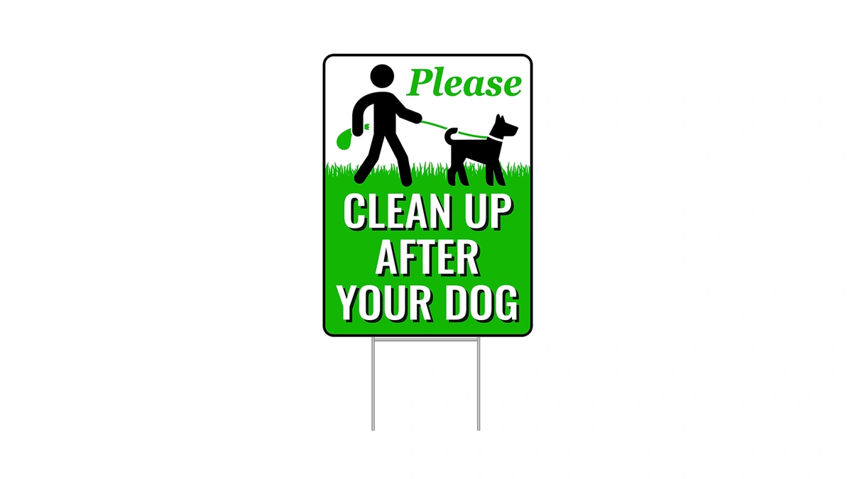 Signs Authority 18" X 9" Clean Up After Your Dog