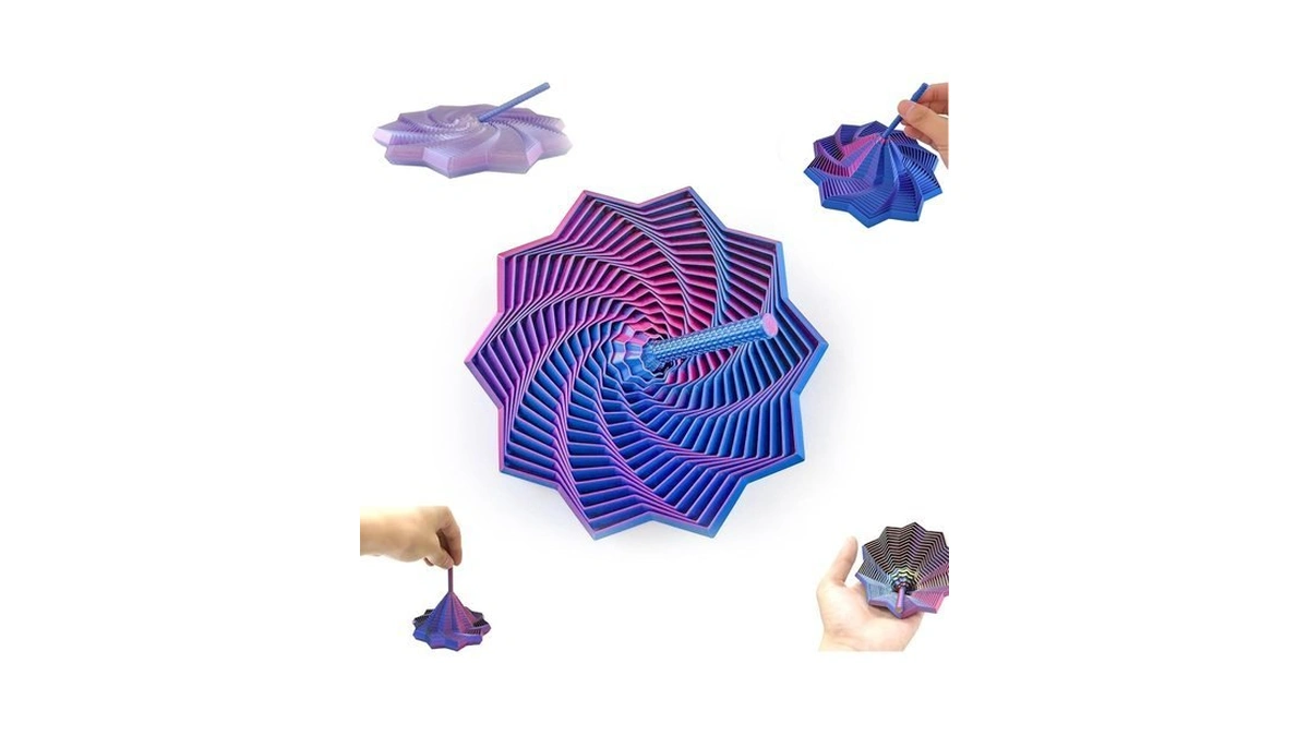 3d Star Fidget Toy,3d Printed Fidget Toys With Handle, Fidget
