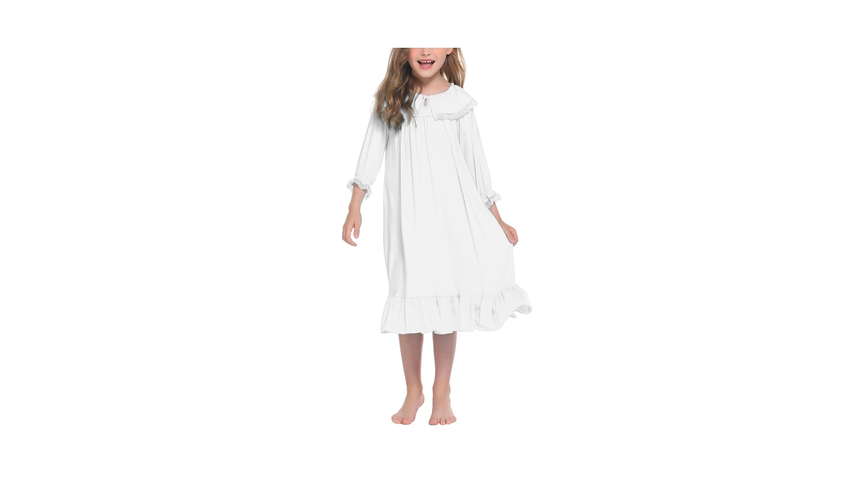 Ekouaer Girls Nightgowns Toddler Pajamas Dres...