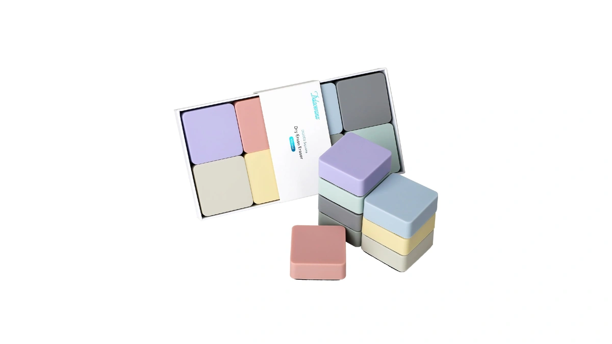 Ddaowanx Dry Erase Erasers, 2"x2",8 Pcs Aesthetics Magnetic Mini Eraser