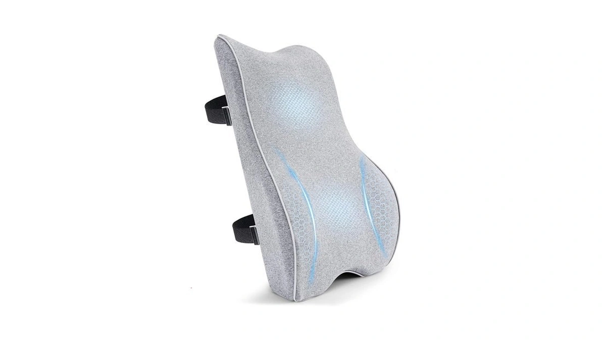 Soft Comfortable Memory Lumbar Support Pillow Back Cushion For Offic